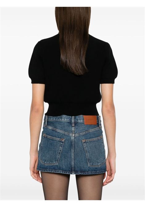 Top con decorazione di cristalli in nero Alexander wang - donna ALEXANDER WANG | 1KC1251064001